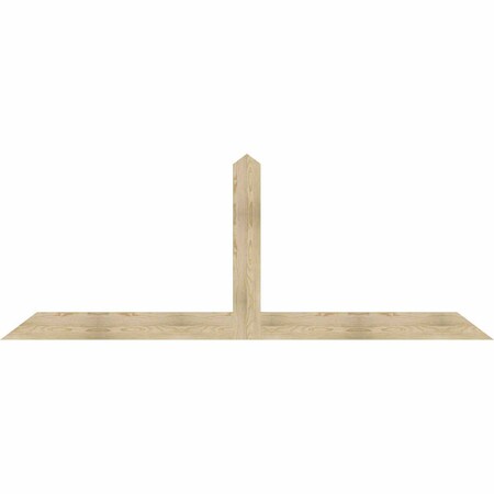 Ekena Millwork Portland Rough Sawn Timber Gable Bracket, Douglas Fir, 108"W x 40"H x 2"D x 6"F, 9/12 Pitch GBW108X40X0206POR00RDF
